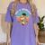 Kids Pre-K Graduate Sloth Cap And Gown Cute Preschool Graduation Women's Comfort Colors T-Shirt Violet