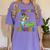 Kids Preschool Graduate T-Rex Dinosaur Preschool Graduation Women's Comfort Colors T-Shirt Violet