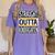 Kids Straight Outta Kindergarten Graduation Women's Comfort Colors T-Shirt Violet