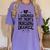 Kids I Survived My Mom's Nursing Degree Nursing School Graduation Women's Comfort Colors T-Shirt Violet
