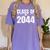 Kindergarten Class Of 2044 Grow With Me Kinder Graduation Women's Comfort Colors T-Shirt Violet