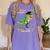 Kindergarten Graduation 1st Here We Come Class 2023 Dinosaur Women's Comfort Colors T-Shirt Violet