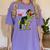 Kindergarten Grawrduate Dinosaur Graduation Cap Shirt Women's Comfort Colors T-Shirt Violet