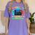 Kindergarten Level Complete Graduation Class 2025 Gamer Boys Women's Comfort Colors T-Shirt Violet