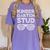 Kindergarten Stud Shirt Girl Boy Back To School Graduation Women's Comfort Colors T-Shirt Violet