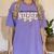 Labor And Delivery Nurse Stethoscope Coquette Bow Graduation Women's Comfort Colors T-Shirt Violet