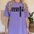 Lacrosse Senior Night Lacrosse Senior 2025 Graduation 29 Women's Comfort Colors T-Shirt Violet