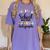 Last Day Autographs 1st Grade Graduation Boys Girls Groovy Women's Comfort Colors T-Shirt Violet