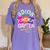 Last Day Of School Adios Kindergarten Graduation Kids Girls Women's Comfort Colors T-Shirt Violet