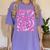 Last Day Of School Teacher Students School Graduation Groovy Women's Comfort Colors T-Shirt Violet