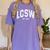 LCSW 2019 Graduation Shirt Women's Comfort Colors T-Shirt Violet