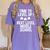 Level Up Middle School 5th Grade Graduation Party Women's Comfort Colors T-Shirt Violet