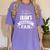 Lilian Personalized Name Sports Fan Birthday Graduation Women's Comfort Colors T-Shirt Violet