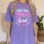 Little Miss Pre-K Grad 2025 Coquette Preschool Graduation Women's Comfort Colors T-Shirt Violet