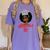 Master Degree Graduation Gifts Black Girl Women's Comfort Colors T-Shirt Violet