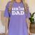 Matching Family Highschool Graduation 2024 Senior Dad Women's Comfort Colors T-Shirt Violet
