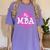 MBA Graduation Masters Business Administration T-Shirt Women's Comfort Colors T-Shirt Violet