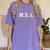 MBA Graduation These Letters Make My Brain Look Big Women's Comfort Colors T-Shirt Violet