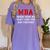 MBA When Your BS Can't Take You Any Further Shirt Graduation Women's Comfort Colors T-Shirt Violet