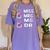 Miss Mrs Ms Dr Check Doctoral Student Bye PhD Graduation Women's Comfort Colors T-Shirt Violet