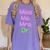 MIss Ms Mrs Dr Graduation Phd Pink And Green Class 2021 Women's Comfort Colors T-Shirt Violet