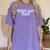Mother Baby Nurse Postpartum Mom Nursing Graduation Women's Comfort Colors T-Shirt Violet