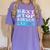 Next Stop Kindergarten Groovy Graduation Last Day Of School Women's Comfort Colors T-Shirt Violet