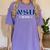 NSU No Such University High School Graduation Women's Comfort Colors T-Shirt Violet