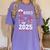 Nurse Earned It 2025 Nurse Graduation RN LPN Class Of 2025 Women's Comfort Colors T-Shirt Violet