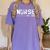 Nurse Est 2018 Nursing School Graduation Women's Comfort Colors T-Shirt Violet