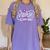 Nurse Established 2021 RN Nursing School Nurse Graduation Women's Comfort Colors T-Shirt Violet