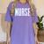 Nurse Glitch Aesthetic Graduation Nurse Glitch Graphic Art Women's Comfort Colors T-Shirt Violet