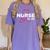 Nurse Graduate Graduation 2018 Nursing School Shirt Women's Comfort Colors T-Shirt Violet