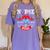 Nurse Live Love Heal Graduation Appreciation Valentines Day Women's Comfort Colors T-Shirt Violet