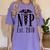 Nurse Practitioner Graduation NP Est 2019 Shirt Women's Comfort Colors T-Shirt Violet