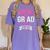 Nursing School Graduation Class Of 2019 RN Student Women's Comfort Colors T-Shirt Violet