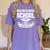 Nursing School Survivor Senior Nurse Graduation TShirt Women's Comfort Colors T-Shirt Violet