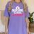 Nursing School Survivor Shirt Graduation Party Tee Women's Comfort Colors T-Shirt Violet