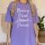 Nursing School Survivor Shirt Nurse Student Graduation Women's Comfort Colors T-Shirt Violet