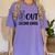 Peace Out Second Grade Last Day Of School Graduation Kids Women's Comfort Colors T-Shirt Violet