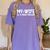 Pharmacy Tech My Wife Is a Drug Dealer Graduation Women's Comfort Colors T-Shirt Violet