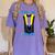 PhD Hood Graduation Shirt Doctorate Degree Doctoral Women's Comfort Colors T-Shirt Violet