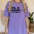 PhD In Progress Graduation Progress Bar Shirt Women's Comfort Colors T-Shirt Violet