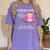 Pink I Graduated From Elementary Graduation Women's Comfort Colors T-Shirt Violet