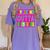 Pink STRAIGHT OUTTA Preschool PRE-K Graduation Women's Comfort Colors T-Shirt Violet