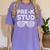 Pre-K Stud Shirt Boy Girl PreK Back To School Graduation Women's Comfort Colors T-Shirt Violet