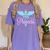 Pre-Med Women Pre Med Princess Graduation Women's Comfort Colors T-Shirt Violet