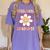 Preschool Graduation Graduate Cute Groovy Last Day Of Pre K Women's Comfort Colors T-Shirt Violet
