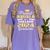 Proud Abuela Of 2024 College Graduate Family 24 Graduation Women's Comfort Colors T-Shirt Violet