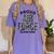 Proud Air Force Cousin Deployment Homecoming Graduation USAF Women's Comfort Colors T-Shirt Violet